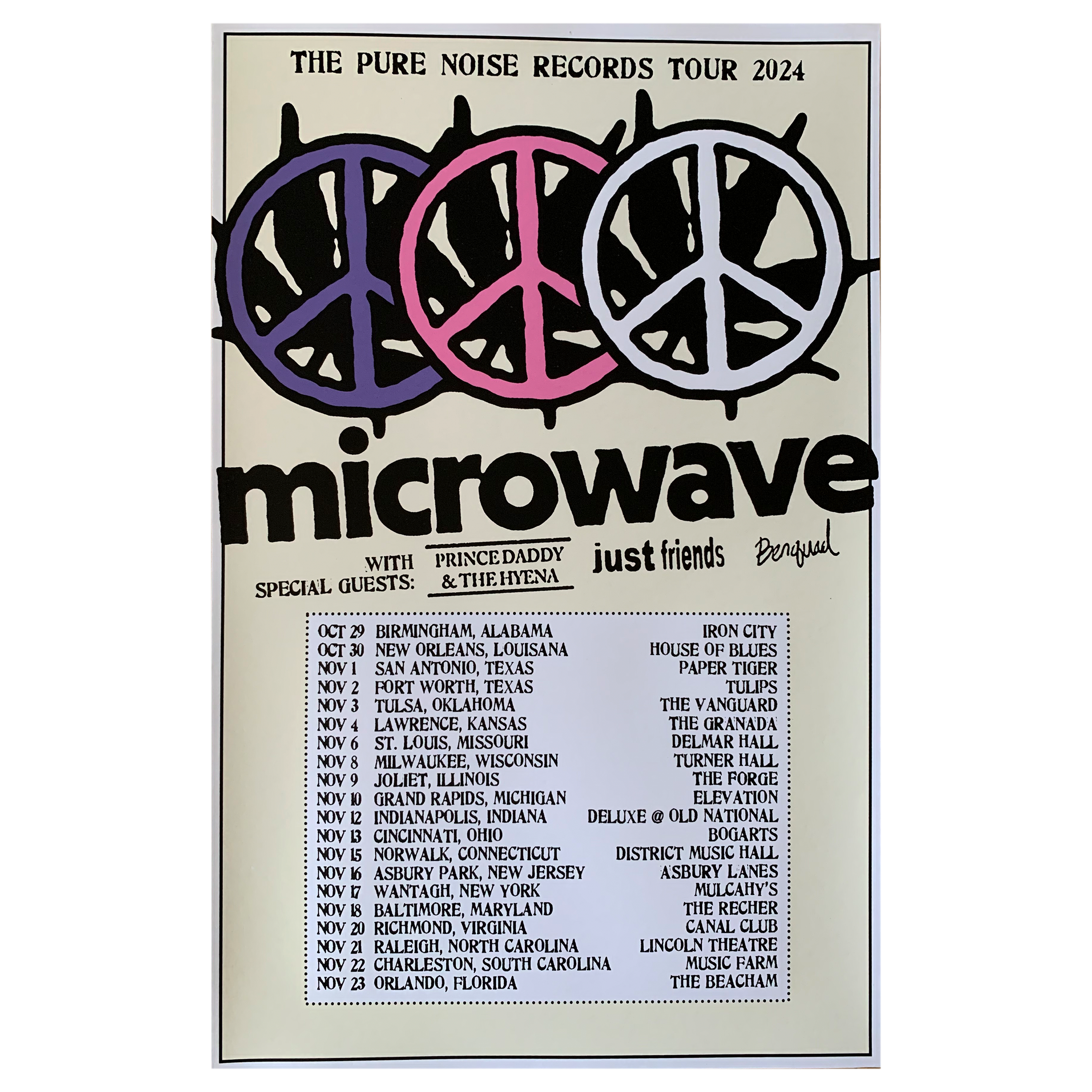 WE AND 4EVER YOU ポスター Fall 2024 Tour Poster – Microwave