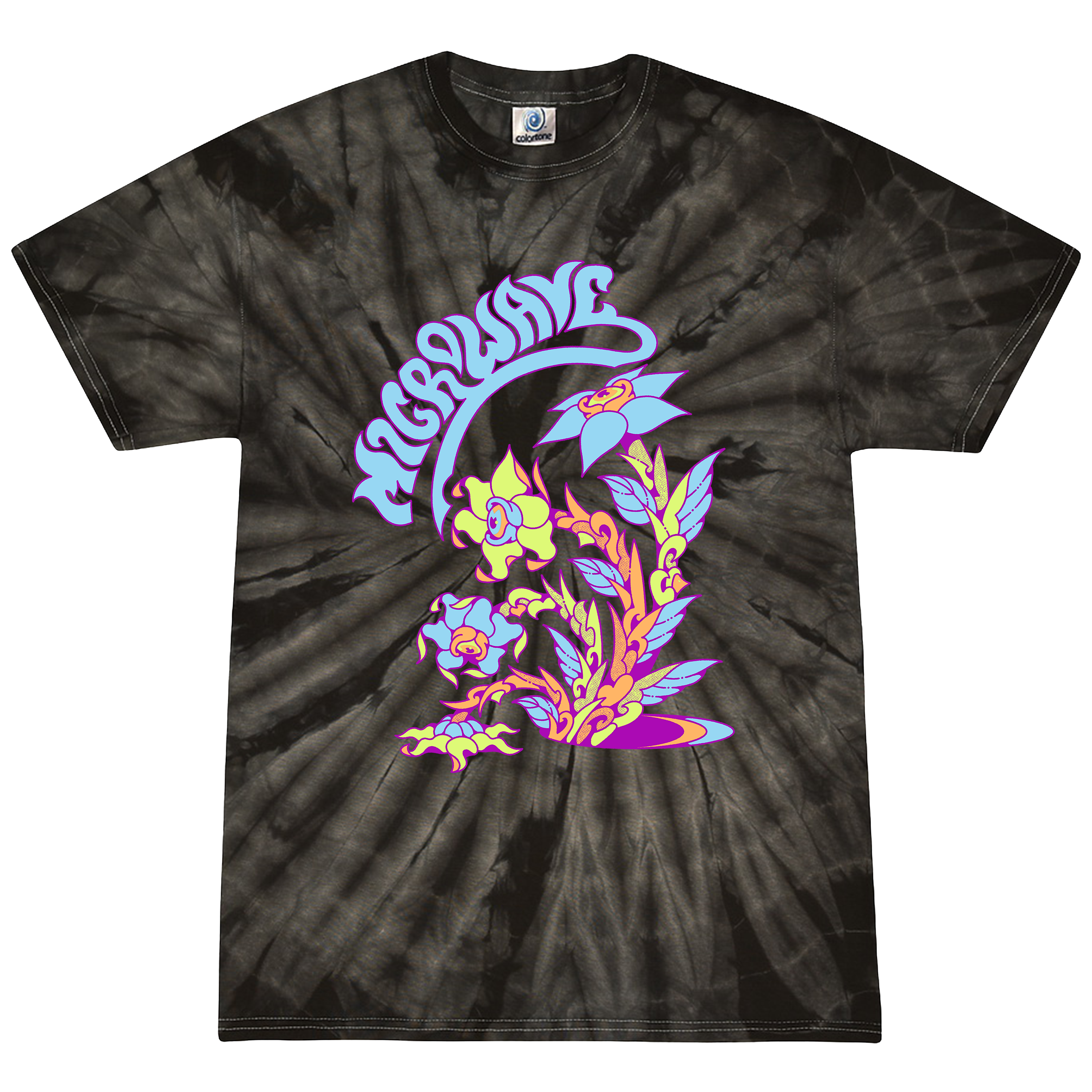 Flowers Tie Dye T Shirt – Microwave