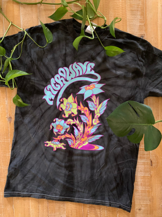 Flowers Tie Dye T Shirt