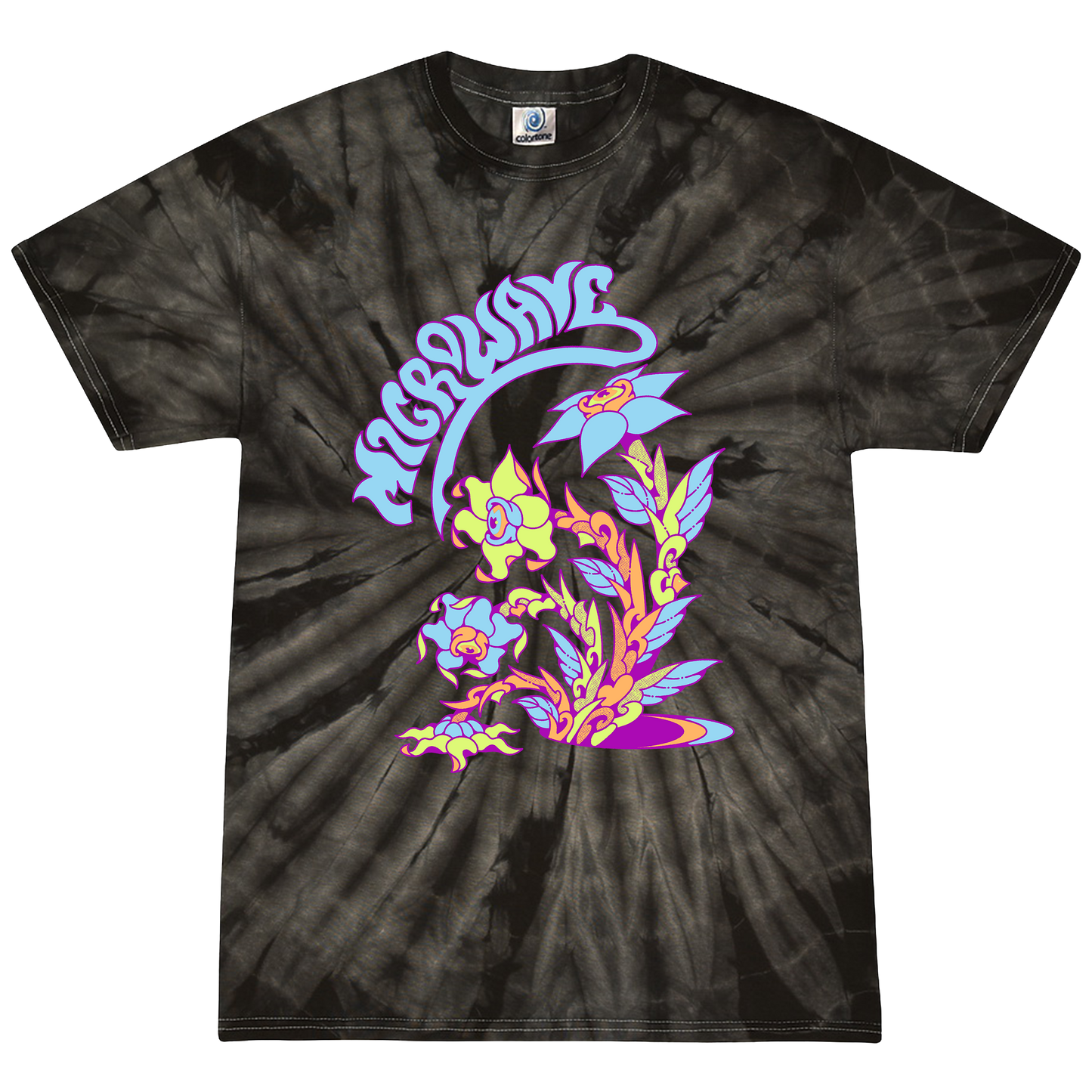 Flowers Tie Dye T Shirt